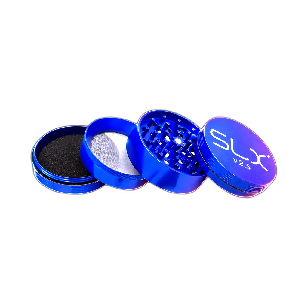 SLX Grinder V2.5 Ocean Blue 50mm in der Frontansicht