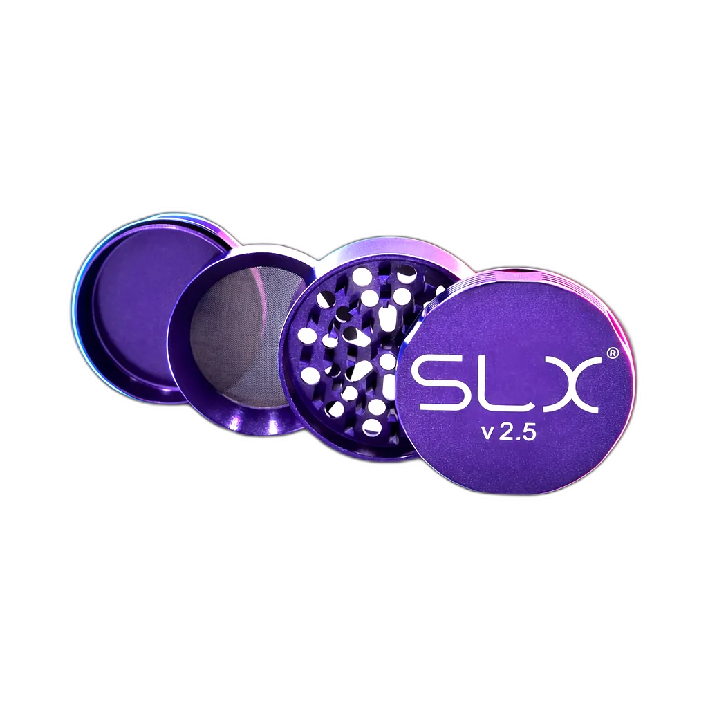 SLX Grinder V2.5 Purple Haze 62mm von hinten fotografiert (Rückansicht)