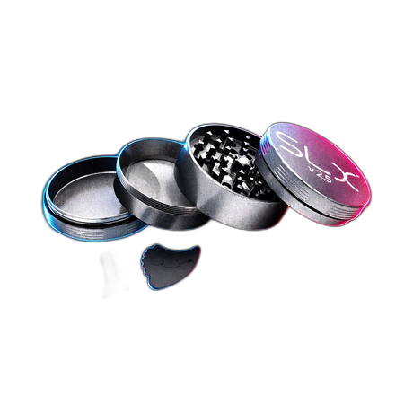 SLX Grinder V2.5 Silver 62mm in der Frontansicht