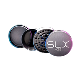 SLX Grinder V2.5 Silver 62mm von hinten fotografiert (Rückansicht)