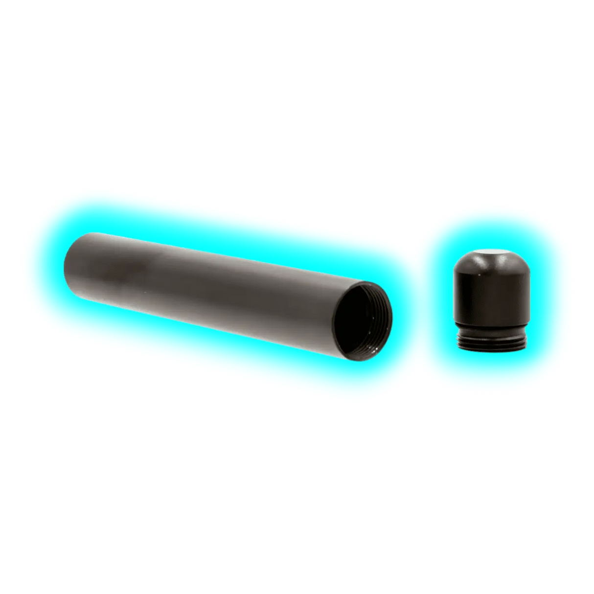 Smellproof Metal Tube 2.0 Black 12 x 1.8 cm