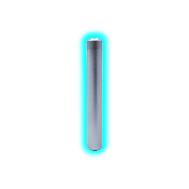 Smellproof Metal Tube Big Grey 15.8 x 2.3 cm