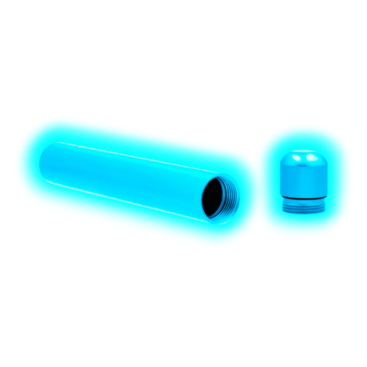Smellproof Metal Tube Blue 12 x 1.8 cm
