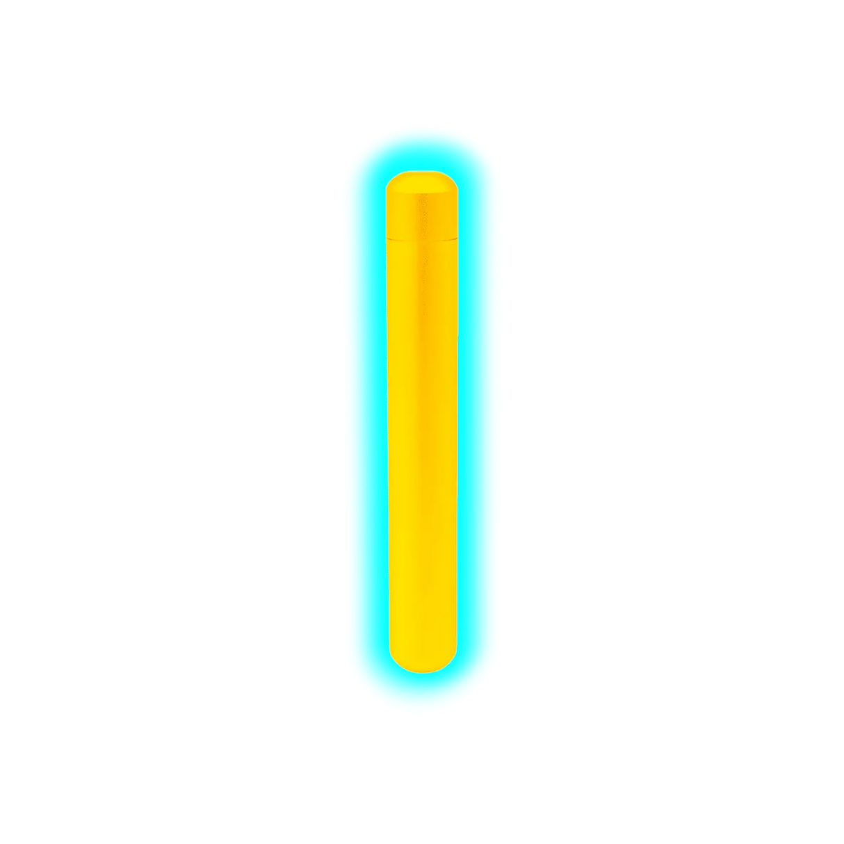 Smellproof Metal Tube Gold 12 x 1.8 cm