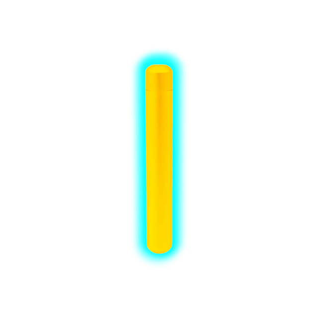 Smellproof Metal Tube Gold 12 x 1.8 cm