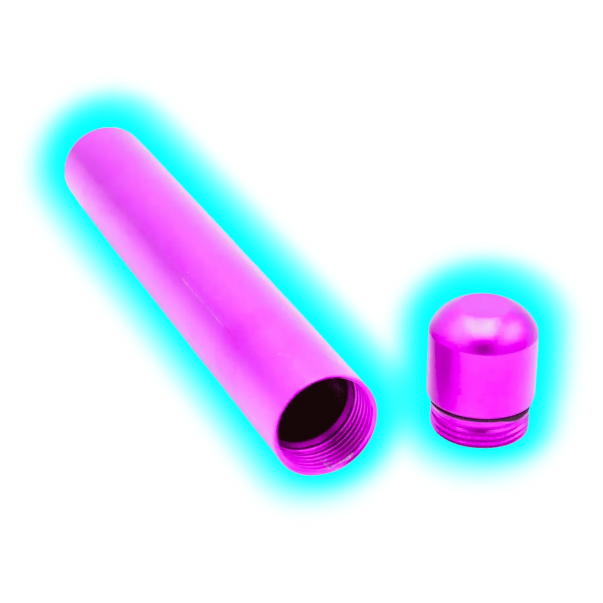 Smellproof Metal Tube Purple 12 x 1.8 cm