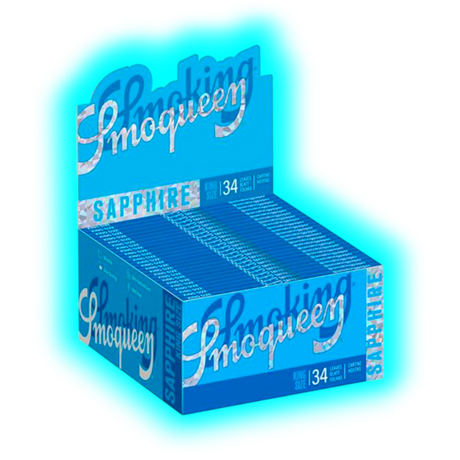 Smoking Supreme Smoqueen Sapphire Blue King Size Slim Papier Box