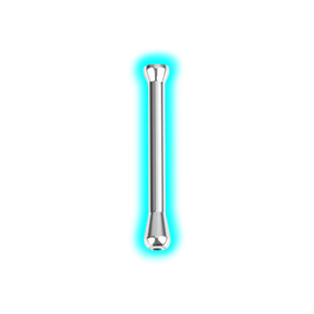 Sniff Tube Metal Silver 67mm