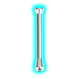 Sniff Tube Metal Silver 67mm