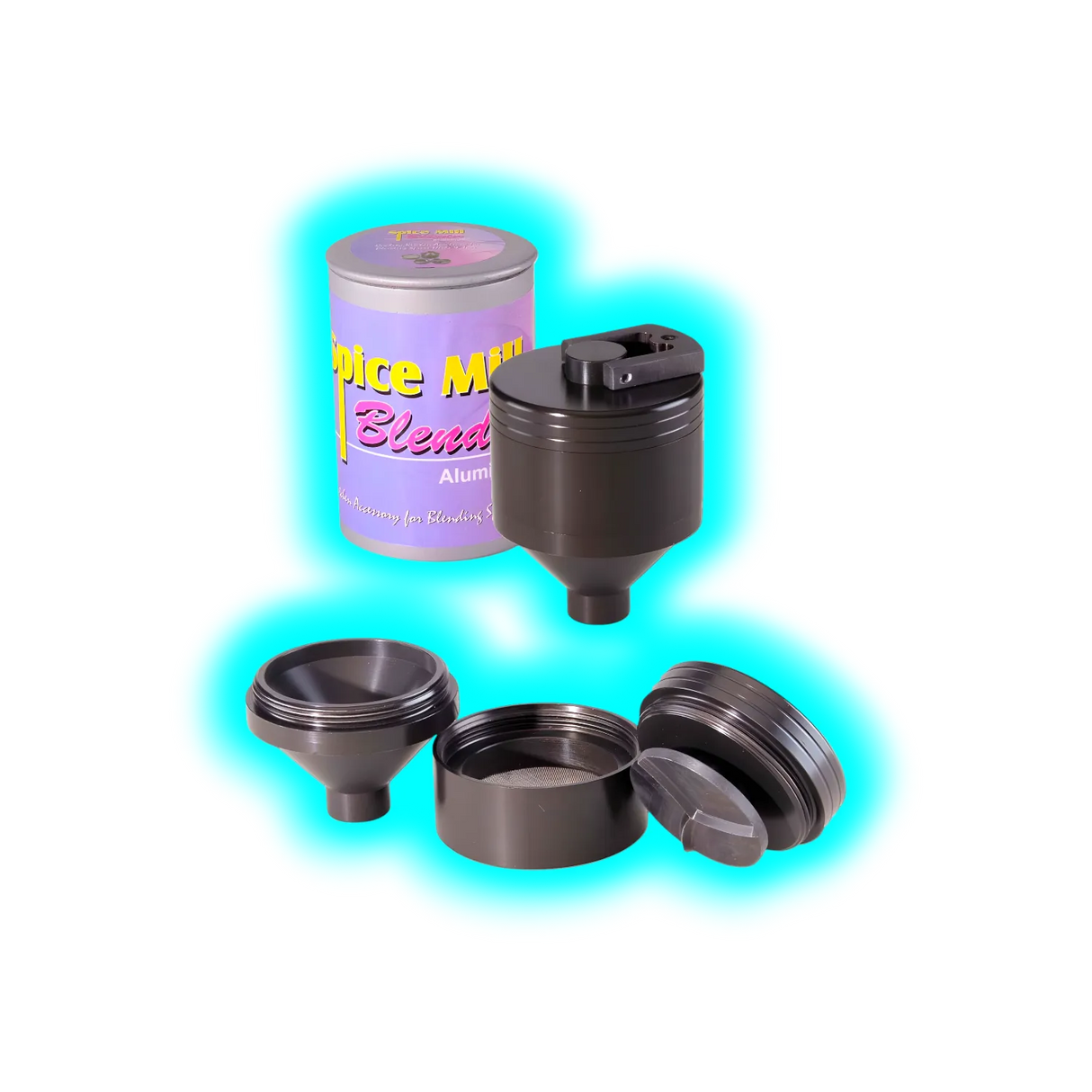 Spice Mill Blender Aluminium 3part