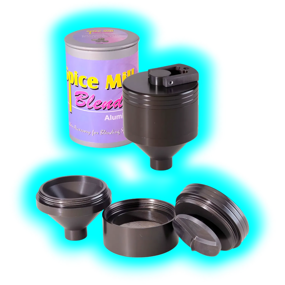 Spice Mill Blender Aluminium 3part