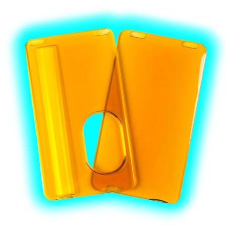 Squonker Door Plastik Orange Transparent für dotSquonk