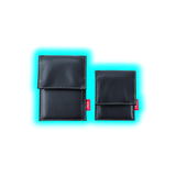 STALIN PhoneBag Echtleder Small schwarz mit dunkelgrauen Nähten