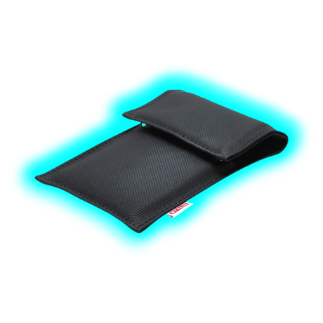 STALIN PhoneBag Kunstleder Big+ Carbon Look mit dunkelgrauen Nähten