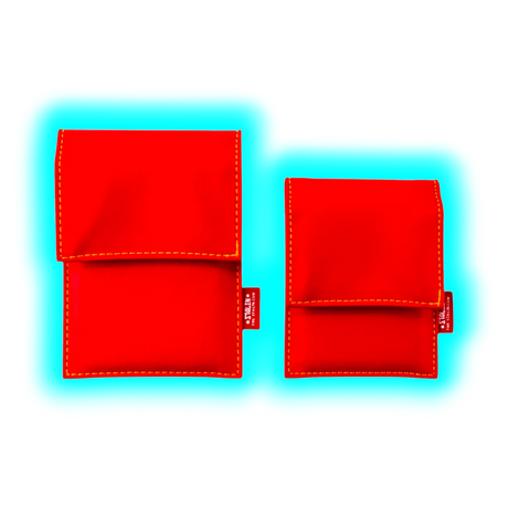 STALIN PhoneBag Kunstleder Small rot mit gelben Nähten