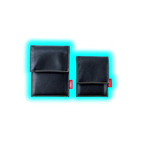 STALIN PhoneBag Kunstleder Small schwarz mit dunkelgrauen Nähten
