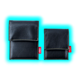 STALIN PhoneBag Kunstleder Small schwarz mit dunkelgrauen Nähten