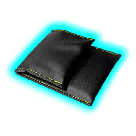 STALIN PhoneBag Kunstleder Small schwarz mit gelben Nähten