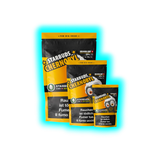 Starbuds Chernobyl 20g Indoor Ersatzprodukt schwarze Vorratspackung mit gelber Aufschrift Frontalansicht