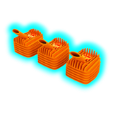 Storz und Bickel Cooling Units Veazy Orange 3pcs