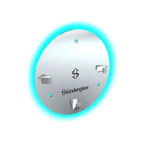 Stündenglass Gravity Hookah Wall Mount Silver Polished