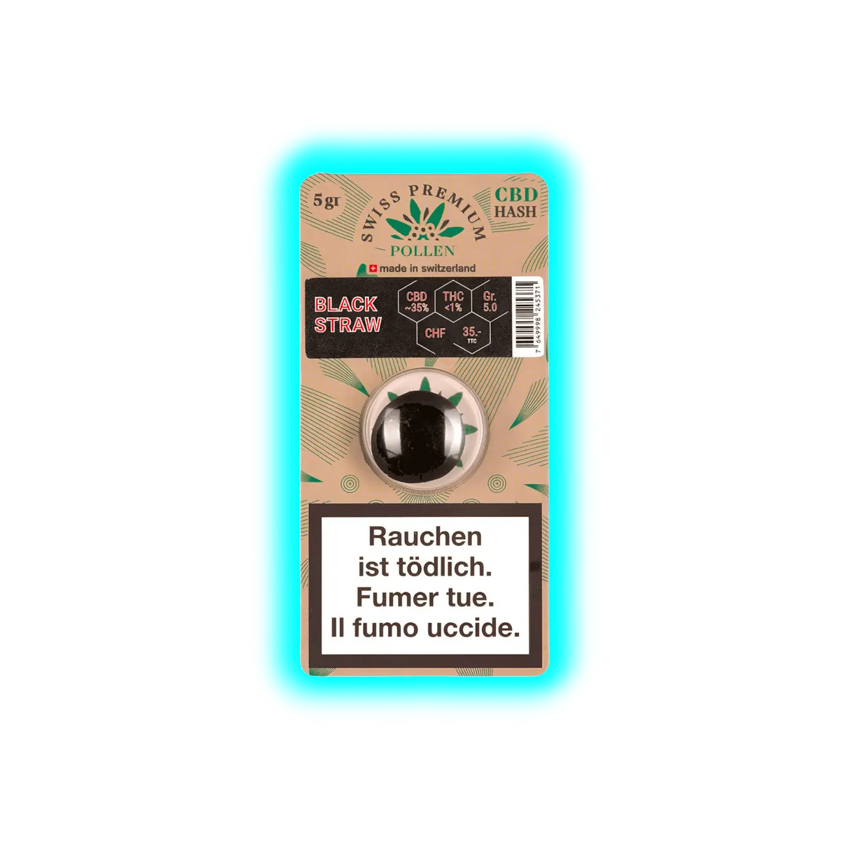 Swiss Premium Pollen Black Straw 5g