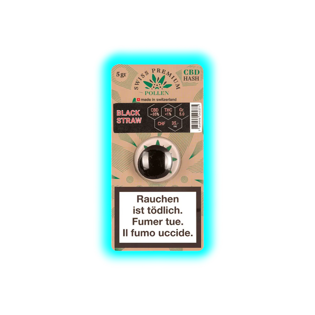Swiss Premium Pollen Black Straw 5g