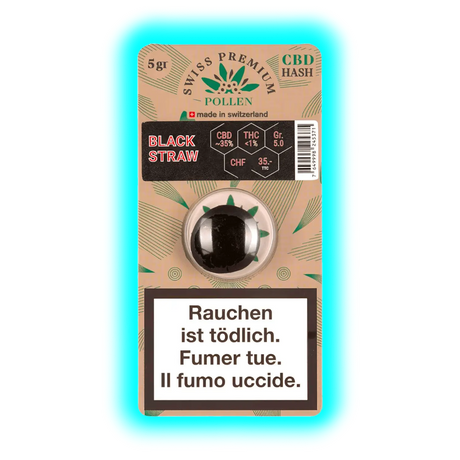 Swiss Premium Pollen Black Straw 5g