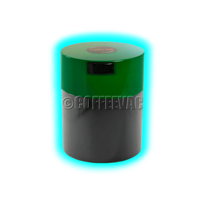 Tightvac Coffeevac CFV1 Solid Black Green Cap 0.8L 250g
