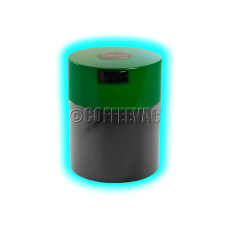 Tightvac Coffeevac CFV1 Solid Black Green Cap 0.8L 250g