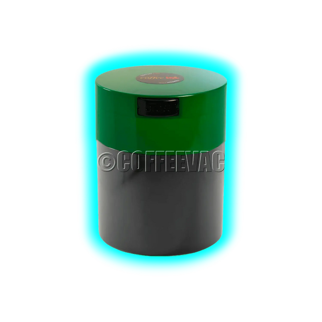 Tightvac Coffeevac CFV1 Solid Black Green Cap 0.8L 250g
