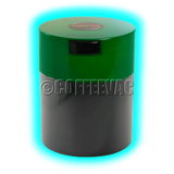 Tightvac Coffeevac CFV1 Solid Black Green Cap 0.8L 250g