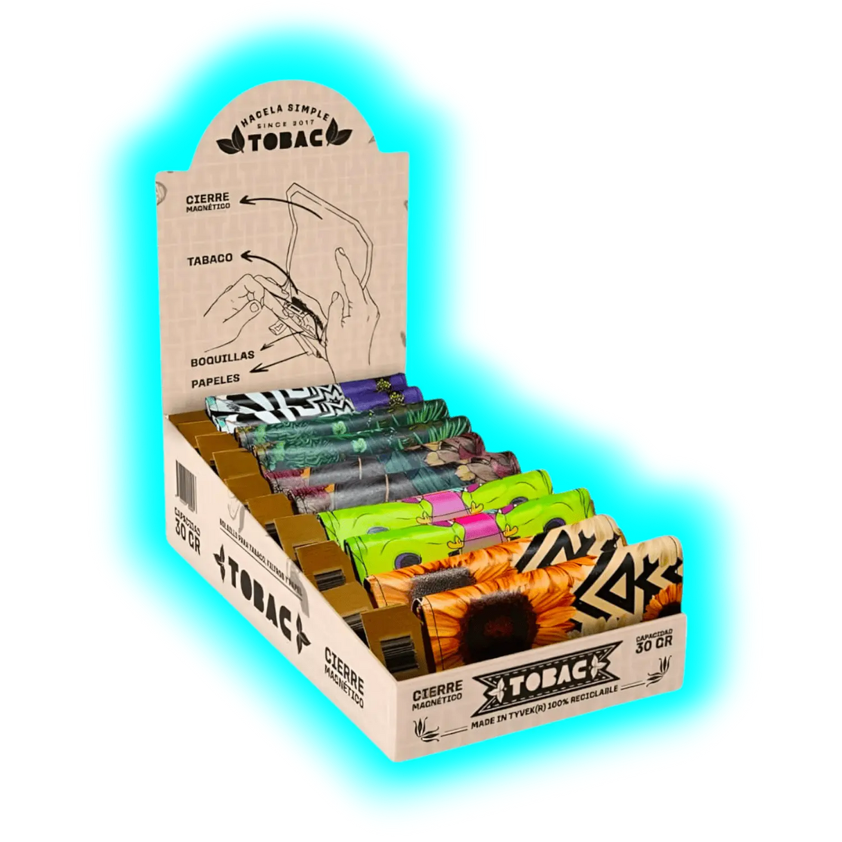 Tobac Tobacco pouches MIX Assort. 1pc