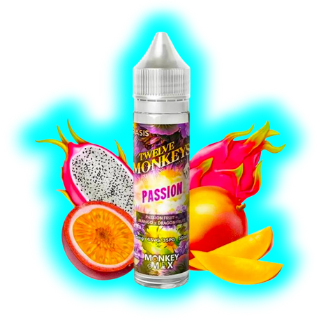 Twelve Monkeys Passion 50ml Shortfill 70VG 30PG