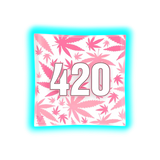 V Syndicate Glass Ashtray 420 Pink