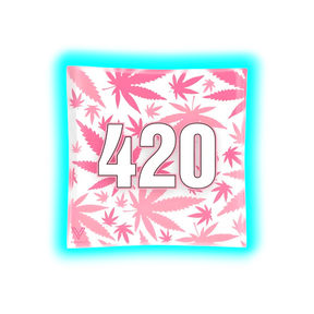 V Syndicate Glass Ashtray 420 Pink