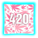V Syndicate Glass Ashtray 420 Pink