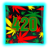 V Syndicate Glass Ashtray 420 Rasta