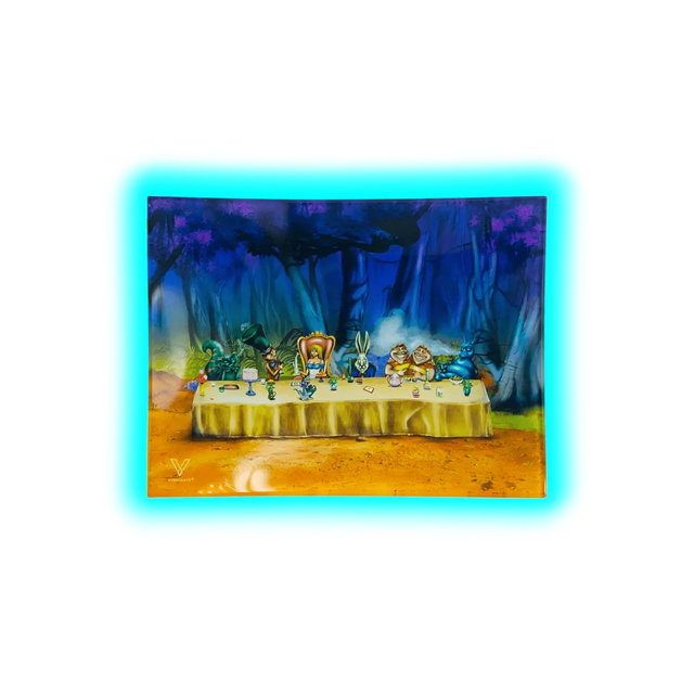 V Syndicate Glastray S Alice Tea Party125 x 165mm