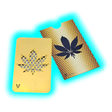 V Syndicate Grinder Card - Hanfblatt (Gold)
