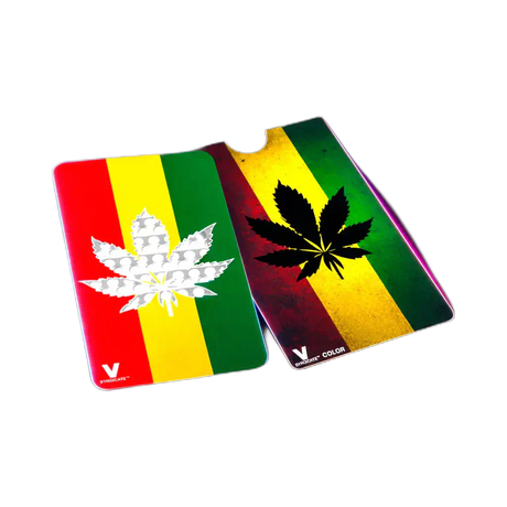 V Syndicate Grinder Card Hanfblatt (Rasta)