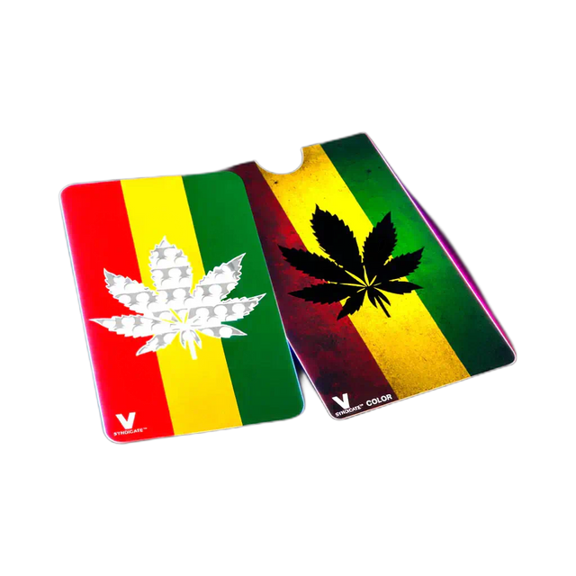 V Syndicate Grinder Card Hanfblatt (Rasta)