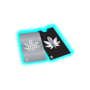 V Syndicate Grinder Card - Hanfblatt (Silber)