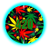 V Syndicate Metal Tin Ashtray - 420 Rasta