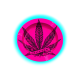 V Syndicate Metal Tin Ashtray - Amsterdam Leaf Pink