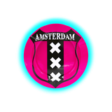 V Syndicate Metal Tin Ashtray - Amsterdam Pink