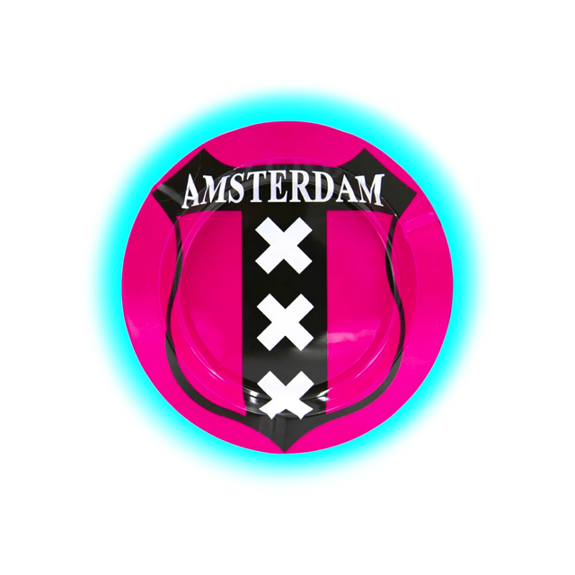 V Syndicate Metal Tin Ashtray - Amsterdam Pink