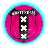V Syndicate Metal Tin Ashtray - Amsterdam Pink