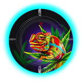 V Syndicate Metal Tin Ashtray - Cloud 9 Chameleon