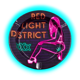 V Syndicate Metal Tin Ashtray - XXX Red Light